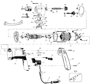 Part Location Diagram of 450258-00 DeWALT Knob